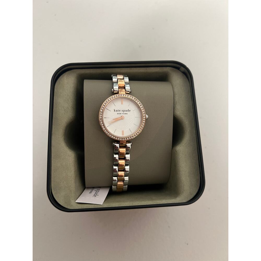 Kate Spade Holland KSW1729 Silver Dial Dual Tone Stainless Steel Strap